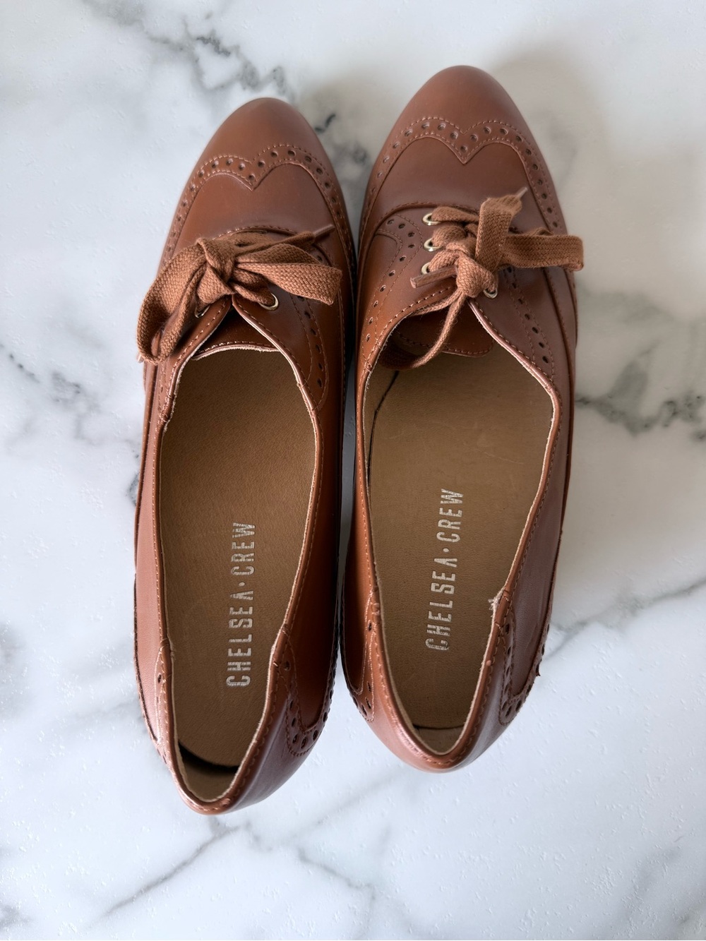 Chelsea Crew Demi Vintage Oxford Brown Romantic Victorian Academia size 8 - Picture 2 of 8